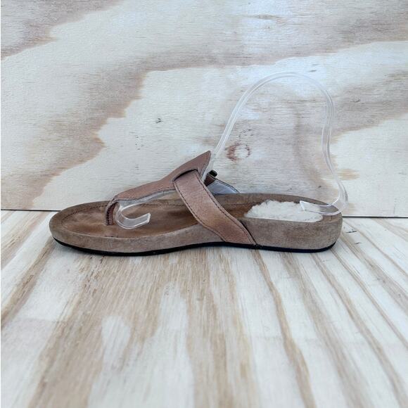 UGG Australia - Tan Sheepskin - Sandals - Brown - Women's - 7 - S/N 1686 - Picture 4 of 9